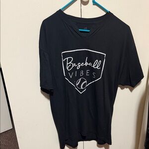 Black Baseball Vibes T-Shirt